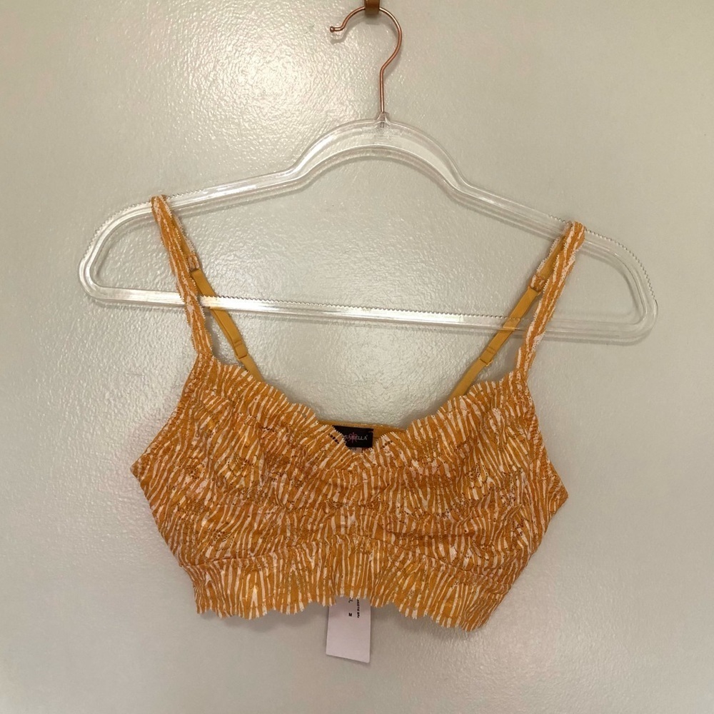 Cosabella Never Say Never Beauty Sweetie Bralette Zebra Serengeti New Medium